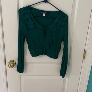 Women’s turquoise long sleeve
